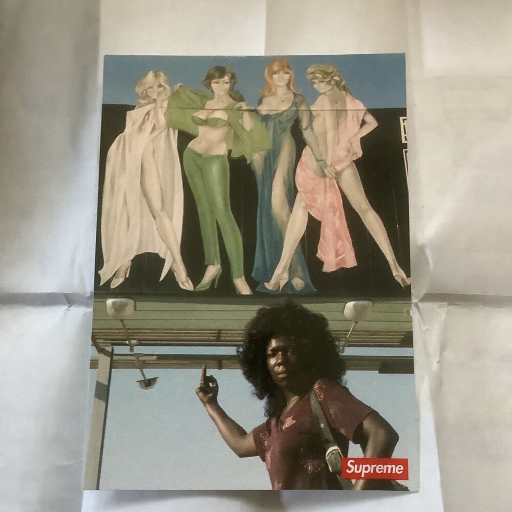 New Supreme New York Authentic American Pictures Sticker FW 2019 White Decal